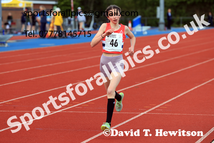 1500 metres, 2026 North Eastern Track and Field Champs, Shildon, County Durham. Photo: David T. Hewitson/Sports for All Pics